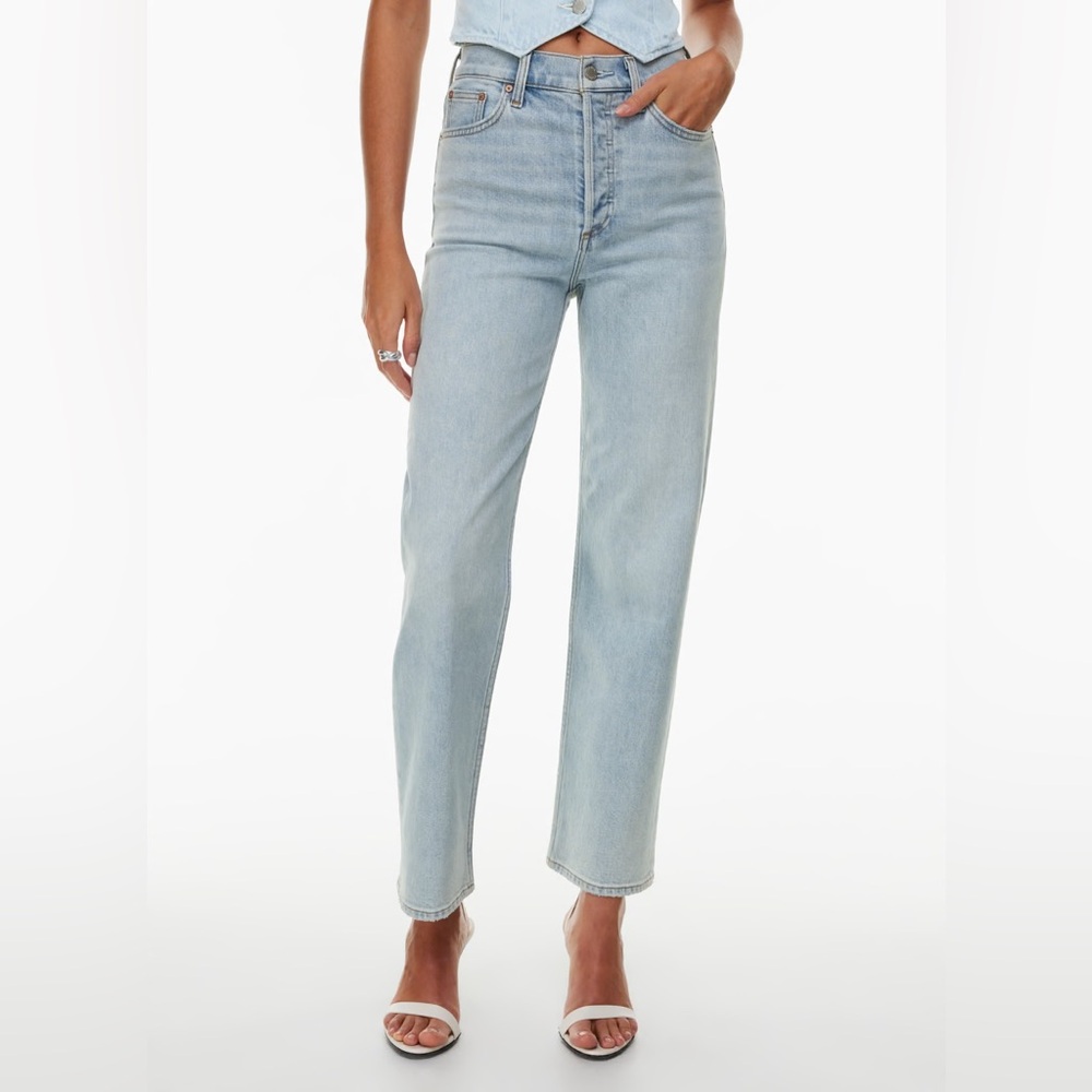 Aritzia Denim Forum The Arlo High Rise Straight Jeans